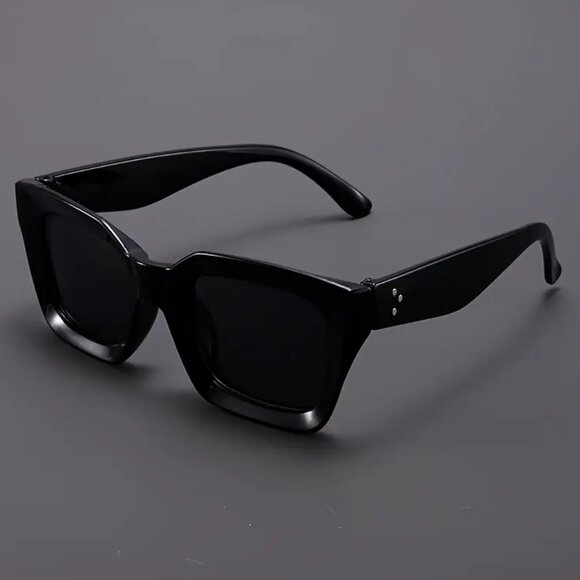Women Style Sunglasses Oversized Shades Flat Lens Large Cat Eye Designer Model - Picture 1 of 9